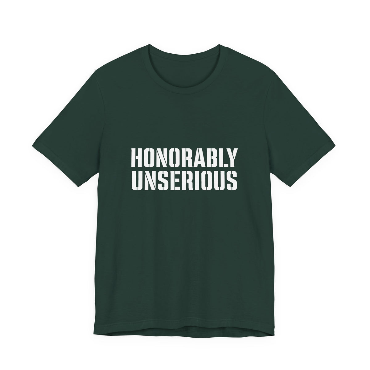 Honorably Unserious T-Shirt — American Flag Oath Humor Tee