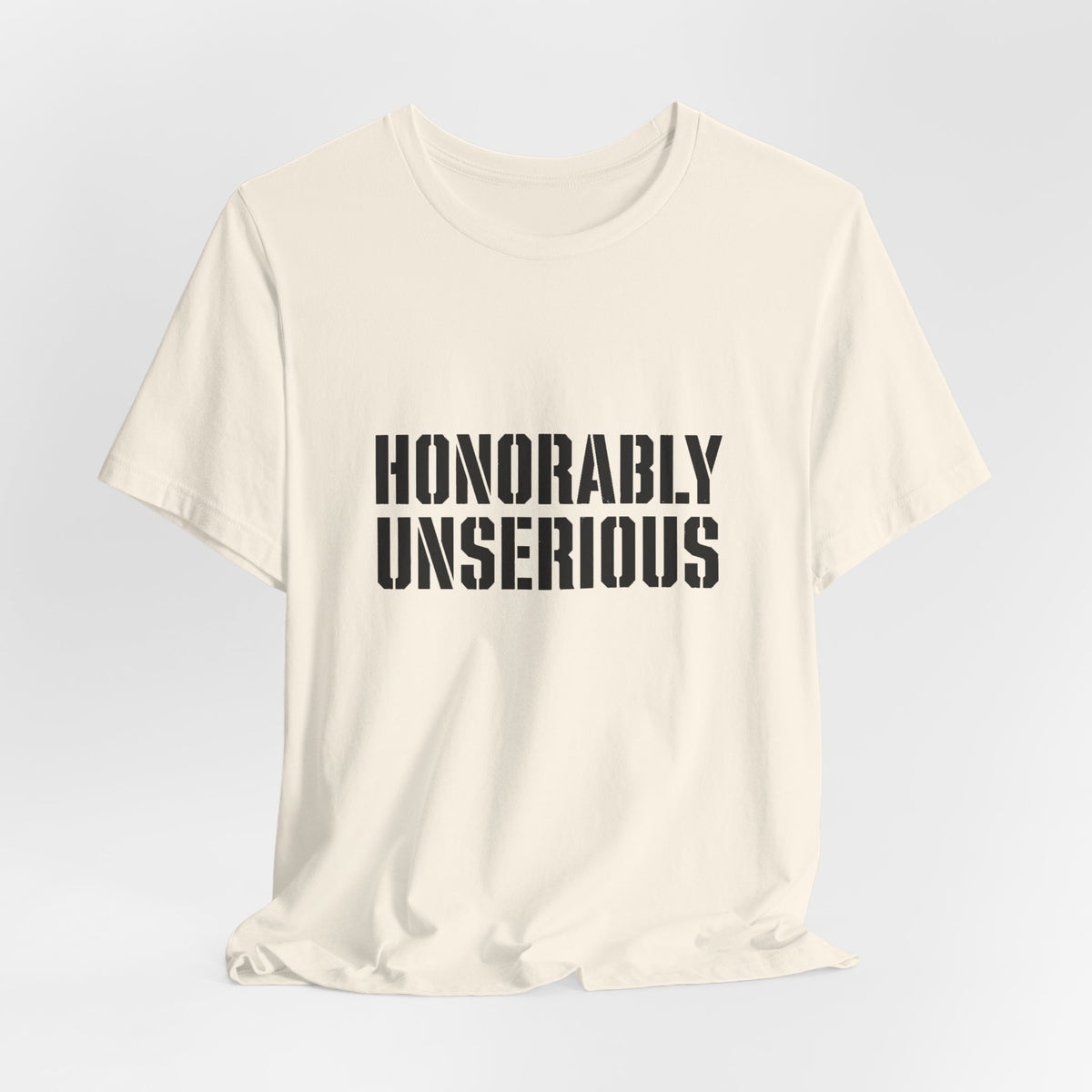 Honorably Unserious T-Shirt — American Flag Oath Humor Tee